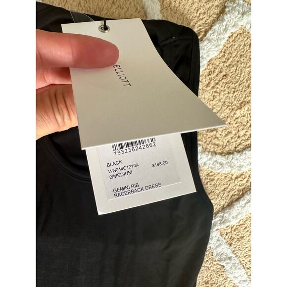John Elliott Gemini Racerback Dress M NWT black - Picture 4 of 7